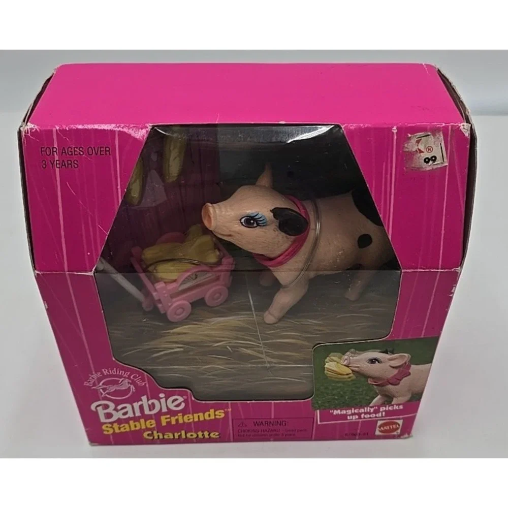 NWT Barbie Stable Friends‎ Charlotte Pig 1997 Mattel 67603